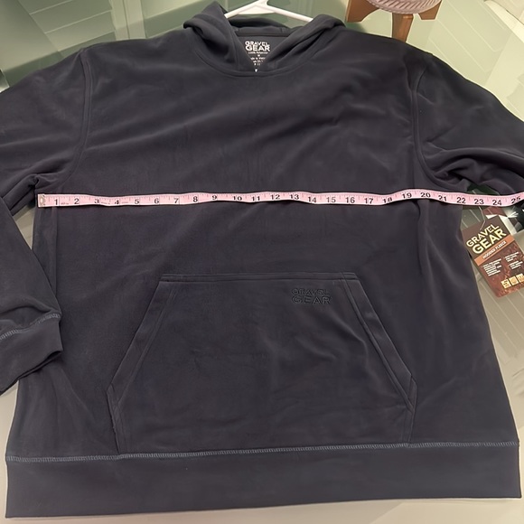 GRAVEL GEAR MOISTURE WICKING FLEECE PULLOVER HOODIE M NWT TITANIUM GRAY NEW - Picture 3 of 14